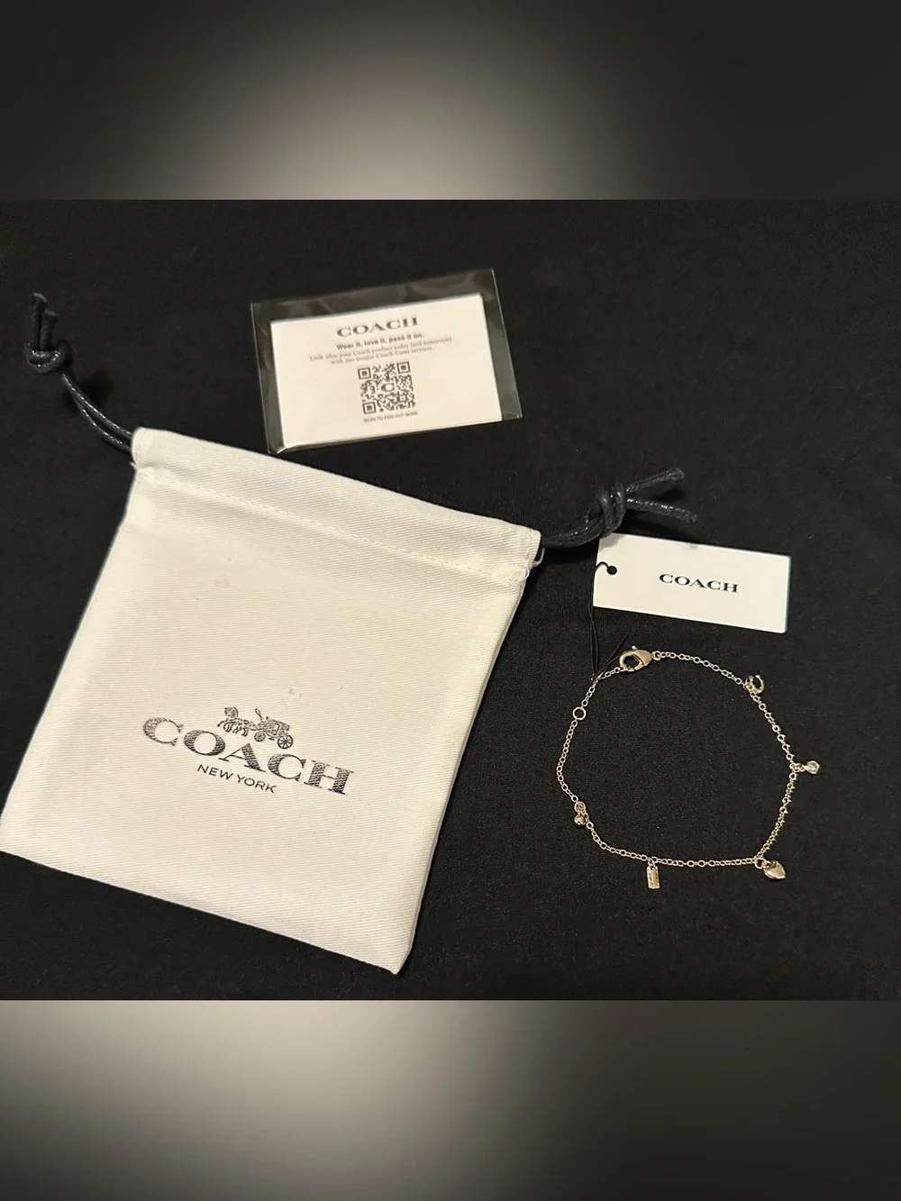Coach Gold Tone Charm Bracelet NWT - Picture 6 of 6